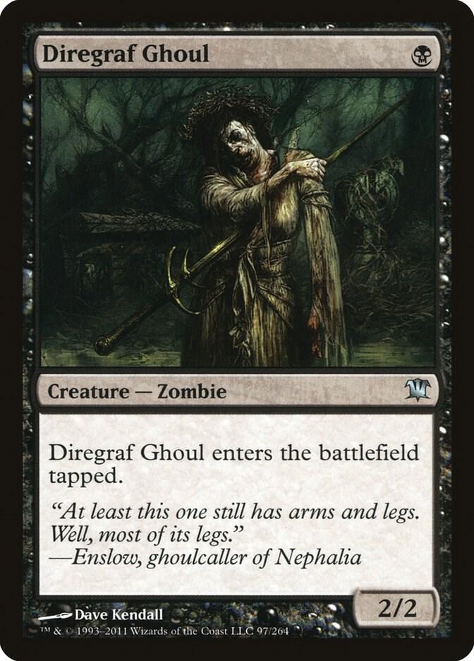 Diregraf Ghoul 97 card from Innistrad