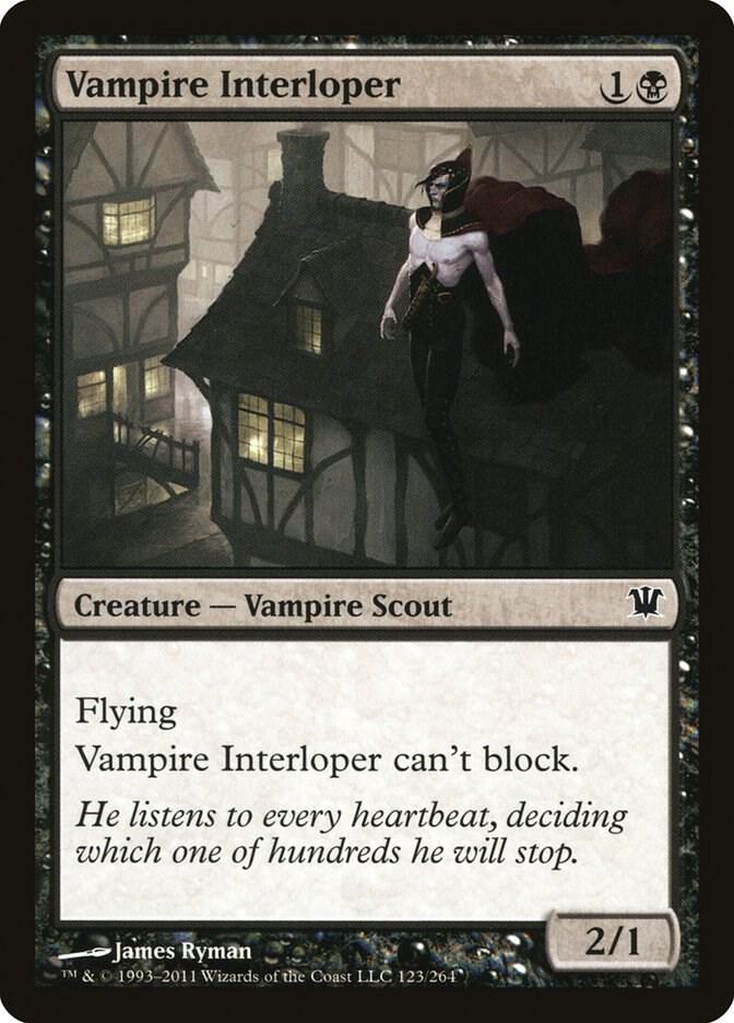 Vampire Interloper 123 card from Innistrad