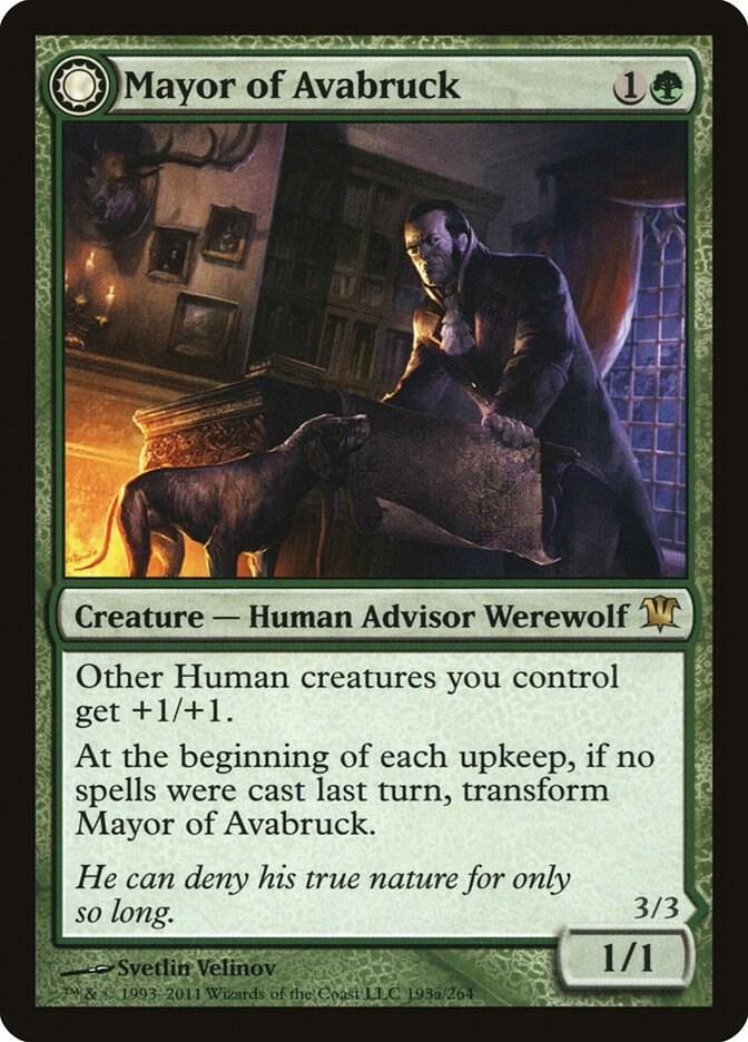Mayor of Avabruck 193 card from Innistrad