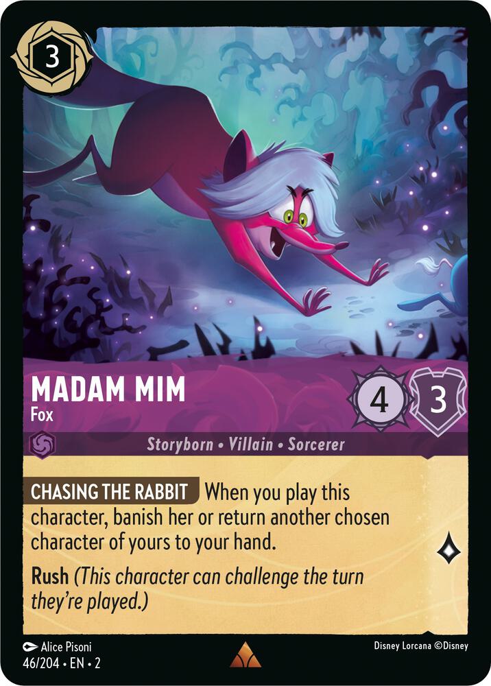Madam Mim - Fox 46/204 card from Rise of the Floodborn