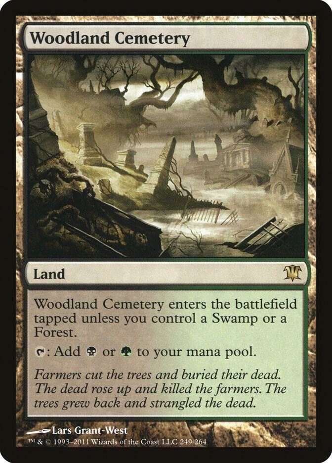 Woodland Cemetery 249 card from Innistrad