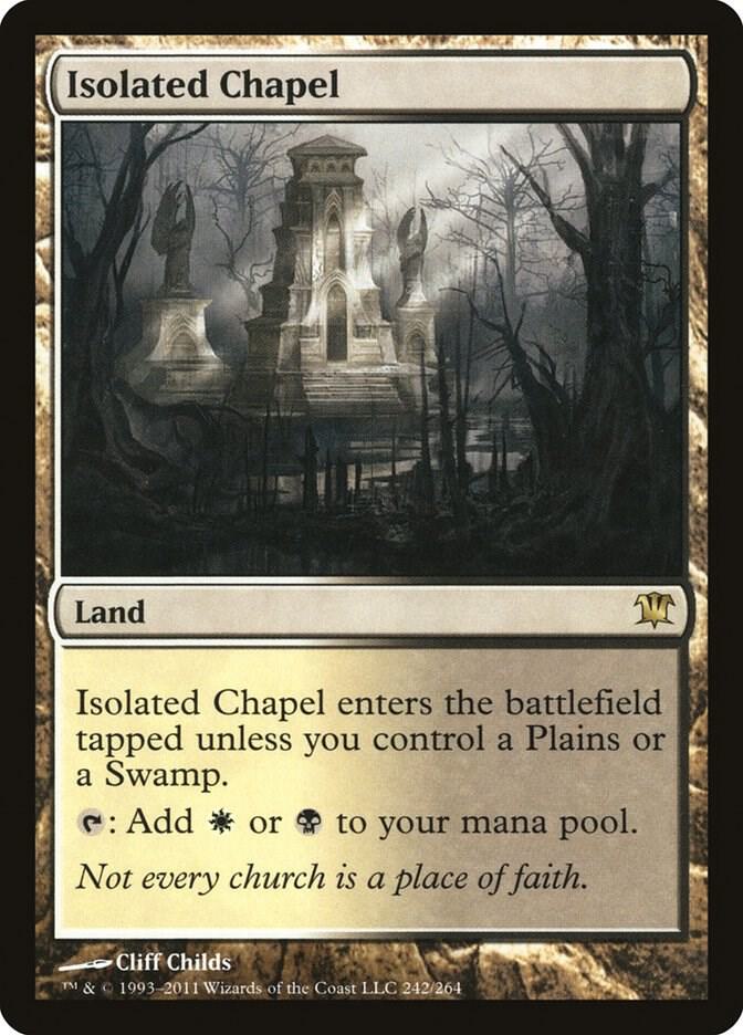 Isolated Chapel 242 card from Innistrad