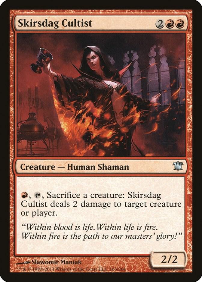 Skirsdag Cultist 163 card from Innistrad