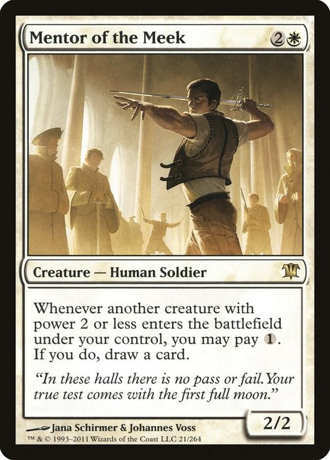 Mentor of the Meek 21 card from Innistrad