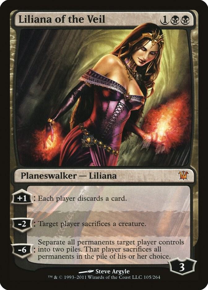 Liliana of the Veil 105 card from Innistrad
