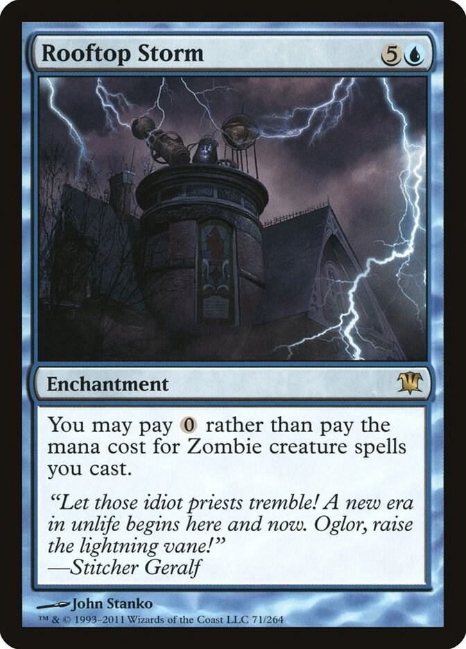 Rooftop Storm 71 card from Innistrad