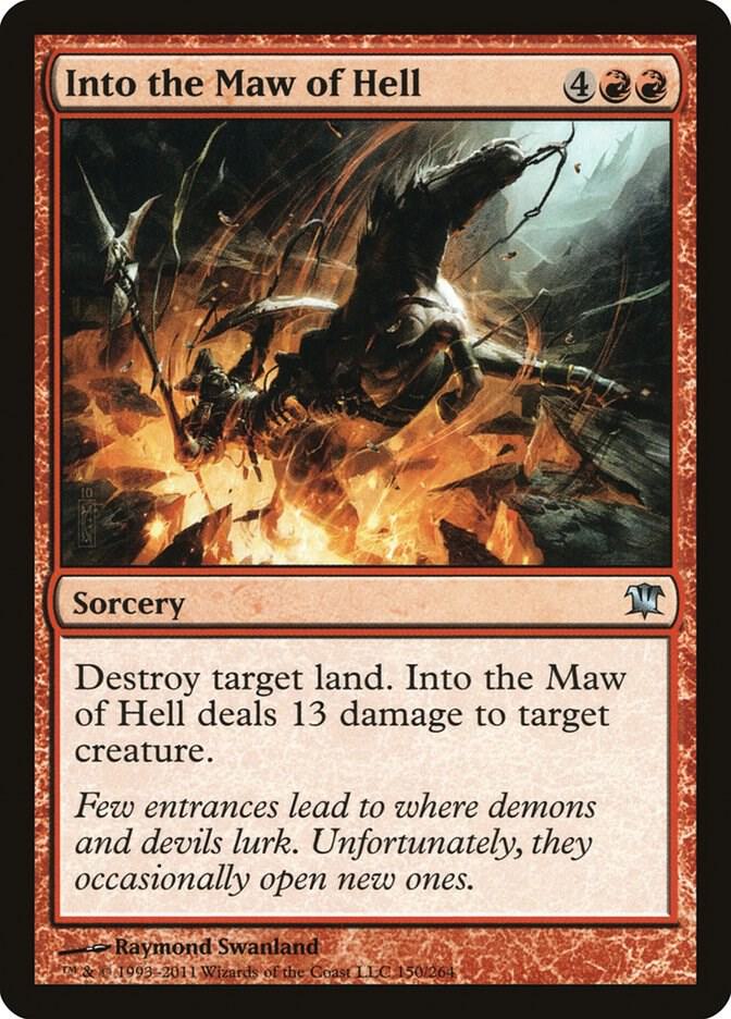 Into the Maw of Hell 150 card from Innistrad