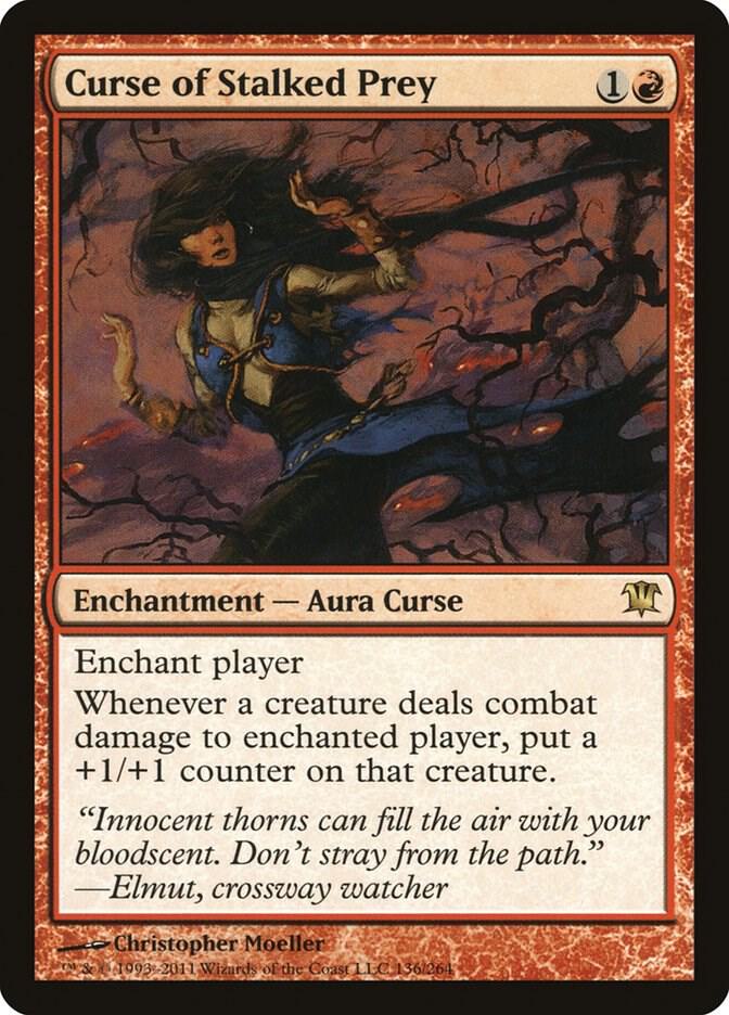 Curse of Stalked Prey 136 card from Innistrad