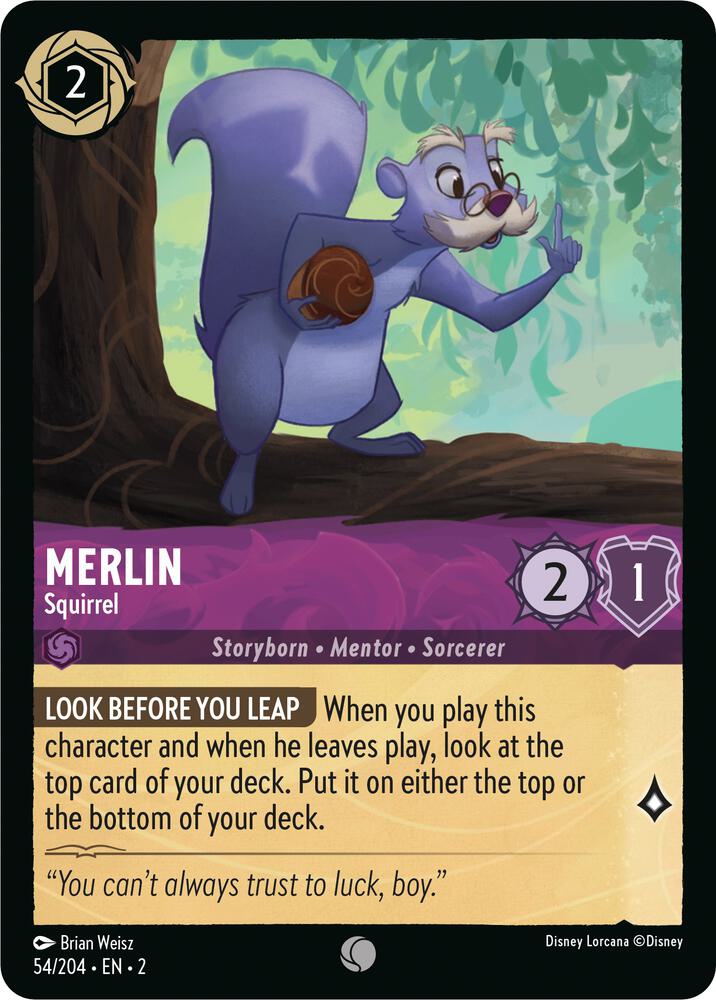 Merlin - Squirrel 54/204 card from Rise of the Floodborn