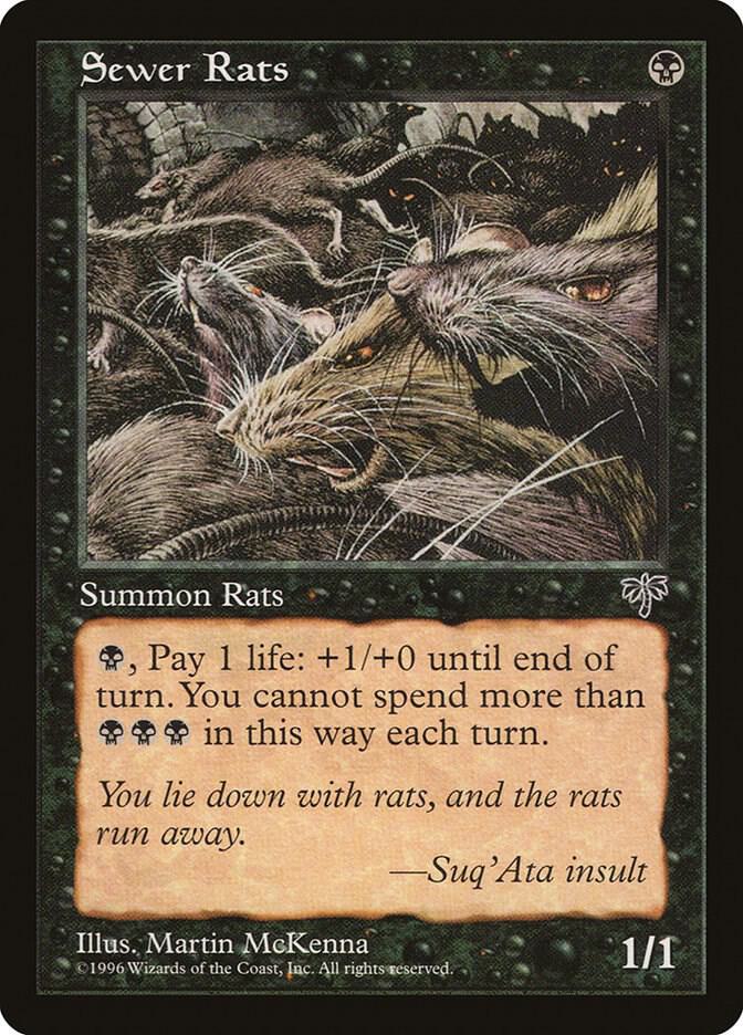 Sewer Rats card from Mirage