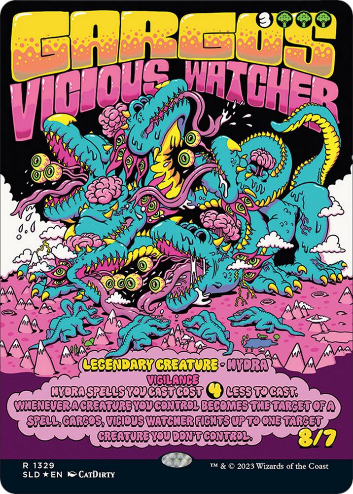 Gargos, Vicious Watcher 1329 card from Secret Lair Drop Series
