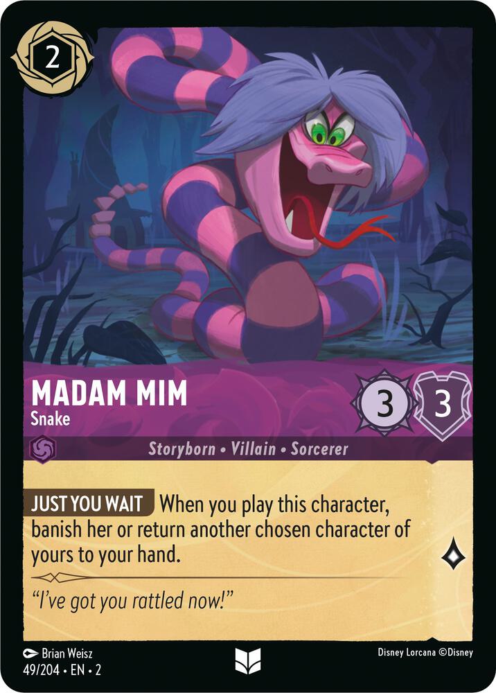 Madam Mim - Snake 49/204 card from Rise of the Floodborn