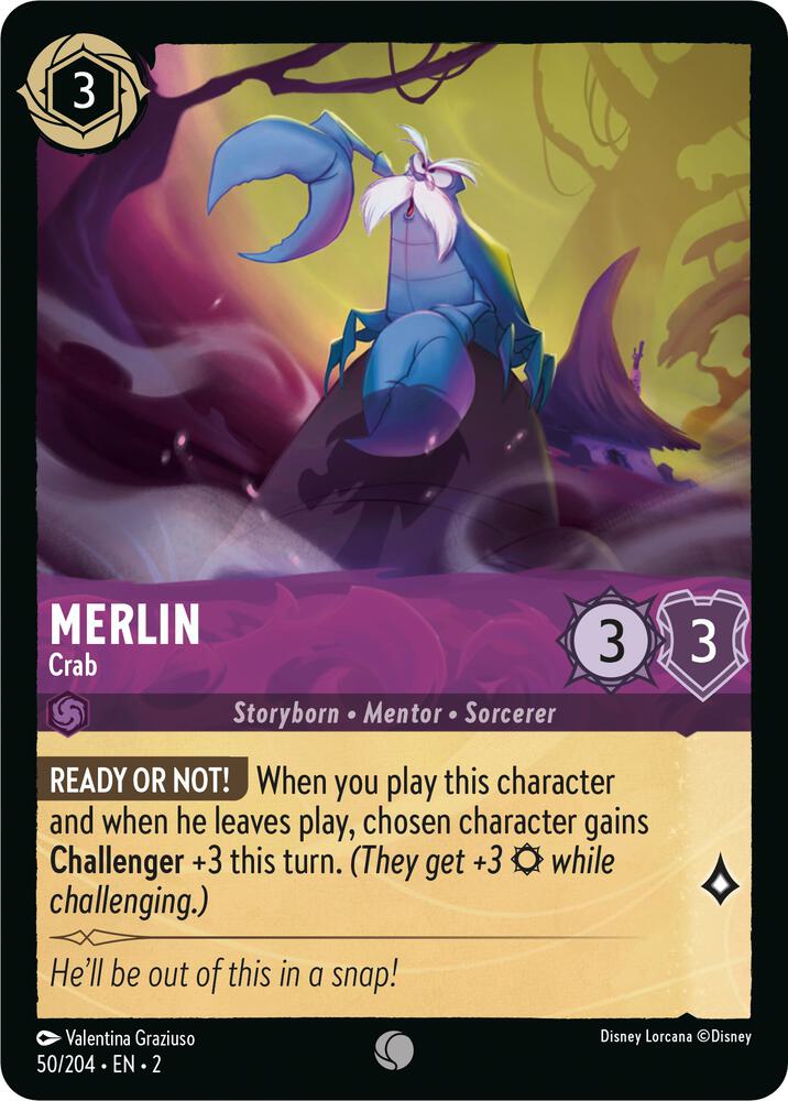 Merlin - Crab 50/204 card from Rise of the Floodborn