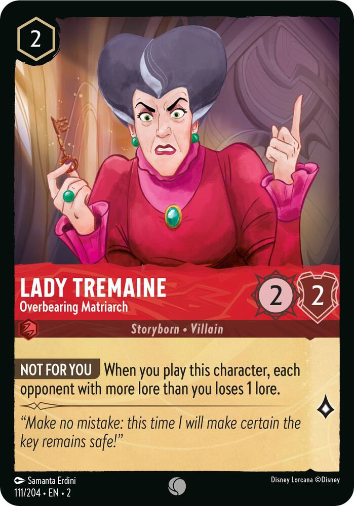 Lady Tremaine - Overbearing Matriarch 111/204 card from Rise of the Floodborn