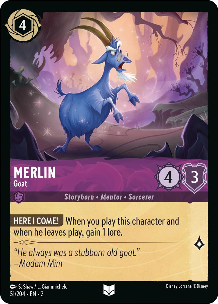 Merlin - Goat 51/204 card from Rise of the Floodborn
