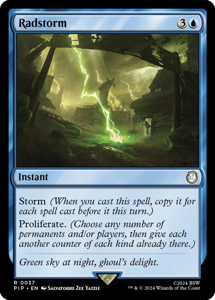 Radstorm 37 card from Universes Beyond: Fallout