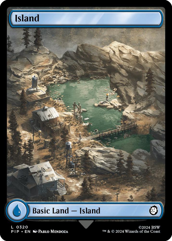 Island 320 card from Universes Beyond: Fallout