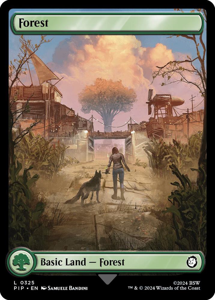 Forest 325 card from Universes Beyond: Fallout