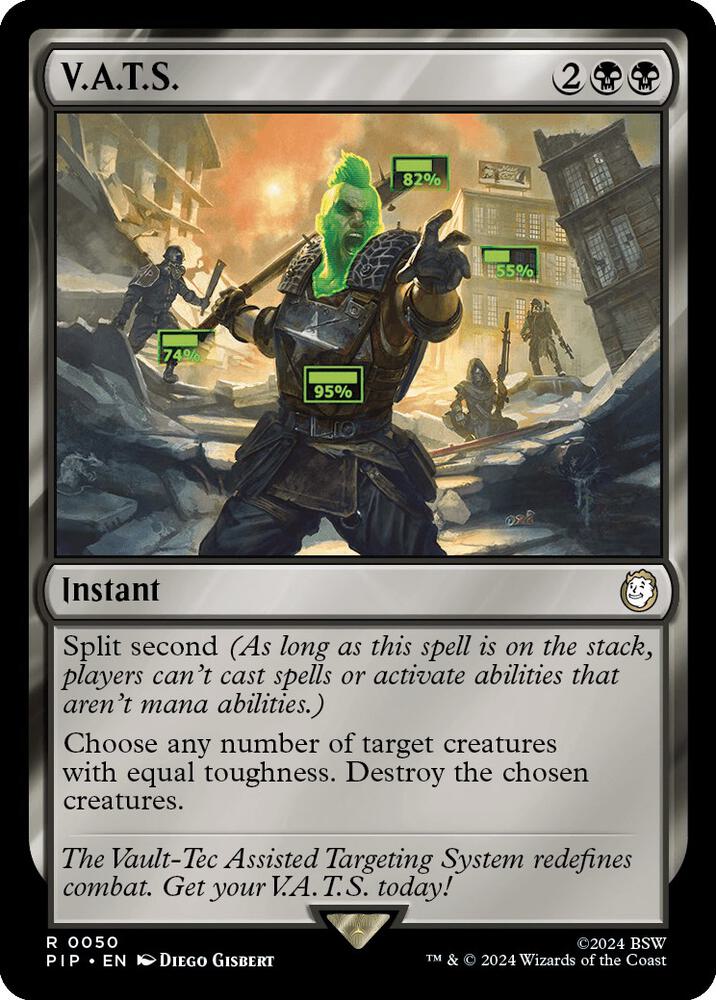 V.A.T.S. 50 card from Universes Beyond: Fallout