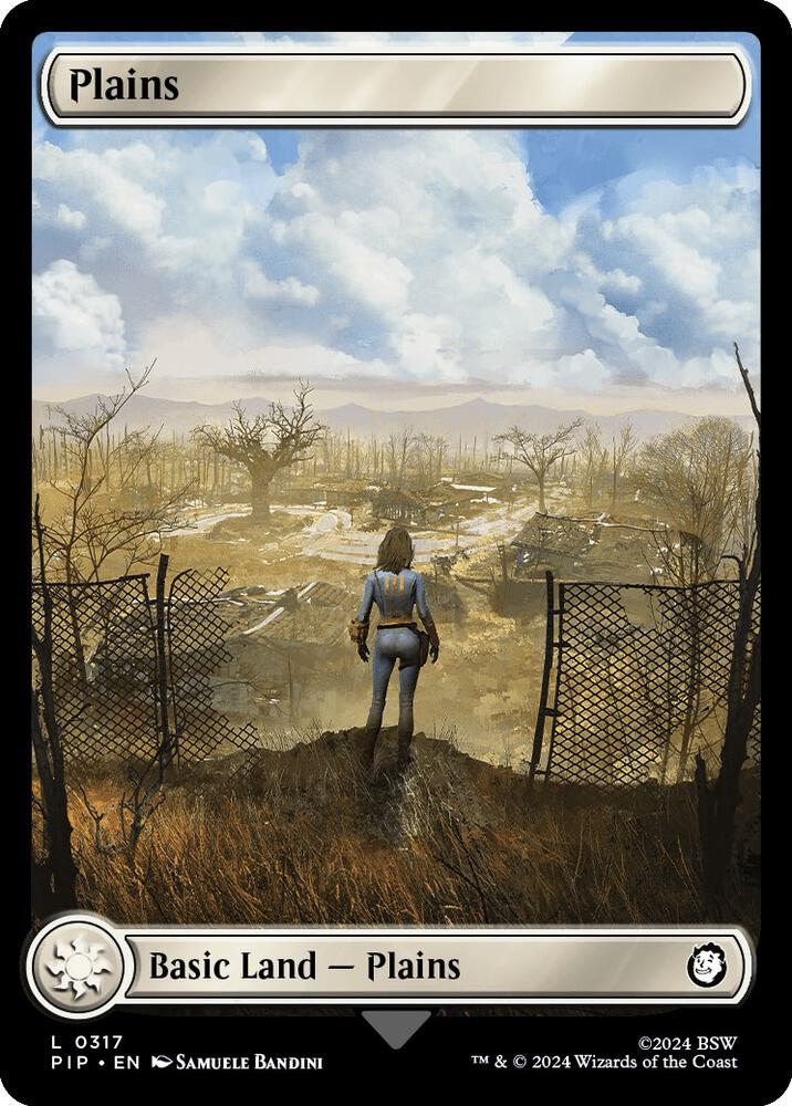 Plains 317 card from Universes Beyond: Fallout