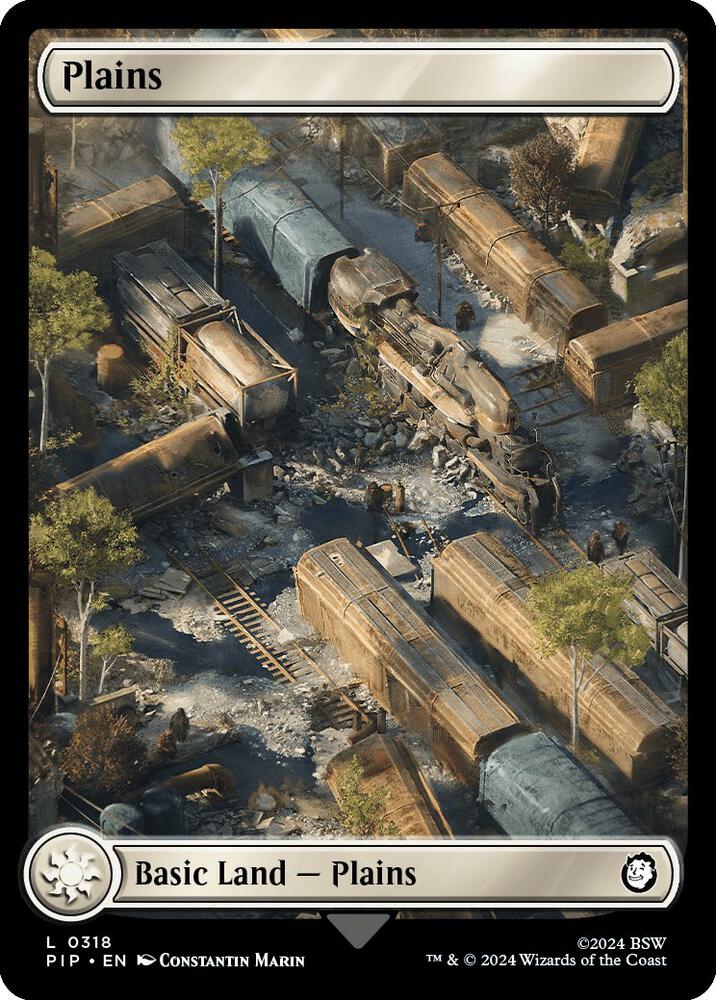 Plains 318 card from Universes Beyond: Fallout