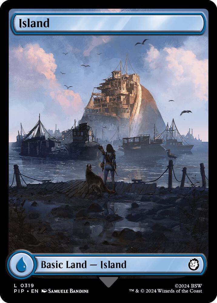 Island 319 card from Universes Beyond: Fallout