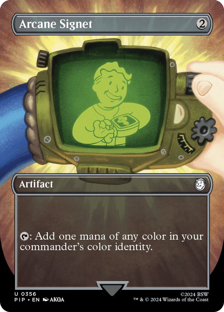 Arcane Signet (Borderless) 356 card from Universes Beyond: Fallout