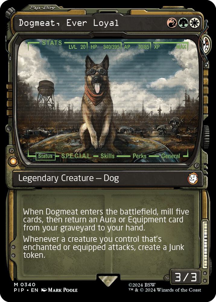 Dogmeat, Ever Loyal (Showcase) 340 card from Universes Beyond: Fallout