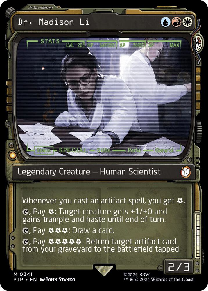 Dr. Madison Li (Showcase) 341 card from Universes Beyond: Fallout