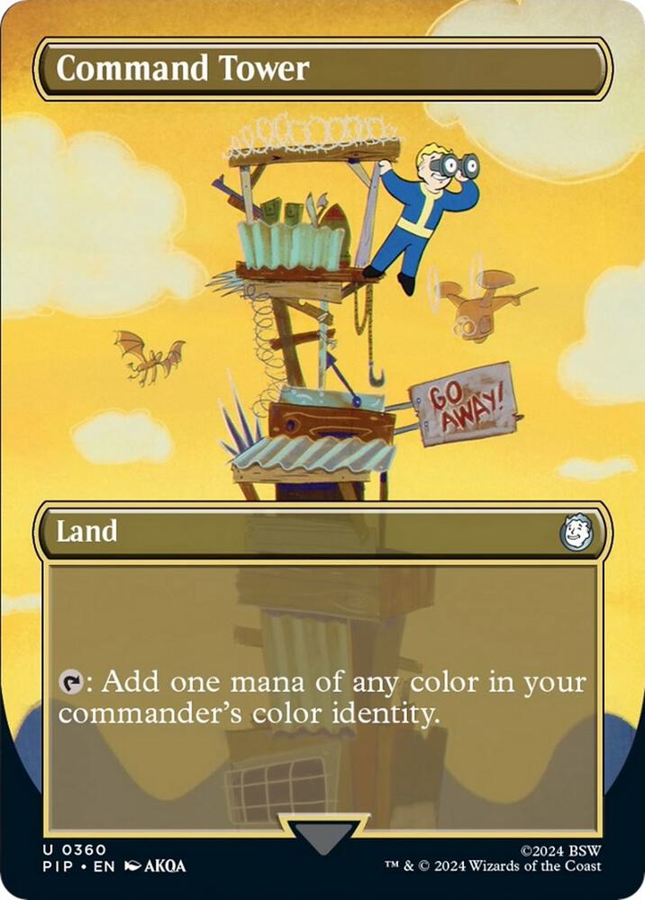 Command Tower (Borderless) 360 card from Universes Beyond: Fallout