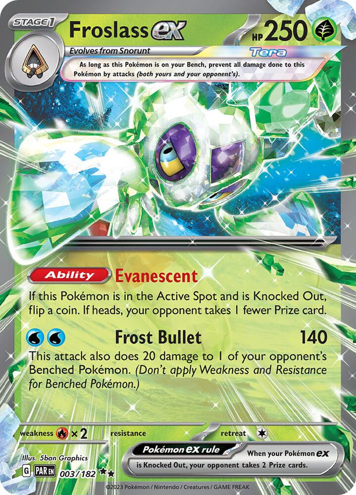 Froslass ex 003/182 card from SV04: Paradox Rift