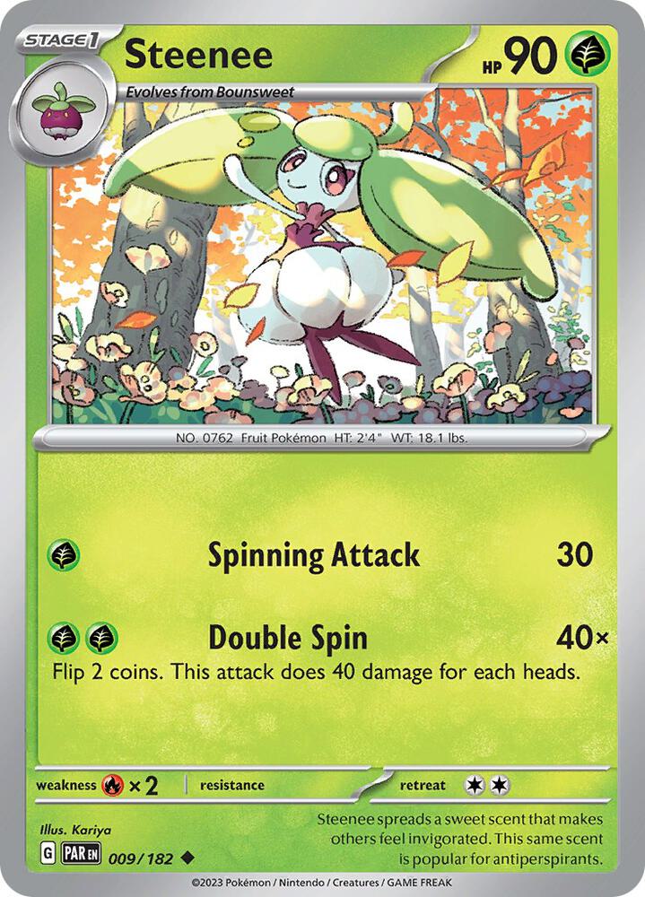 Steenee 009/182 card from SV04: Paradox Rift