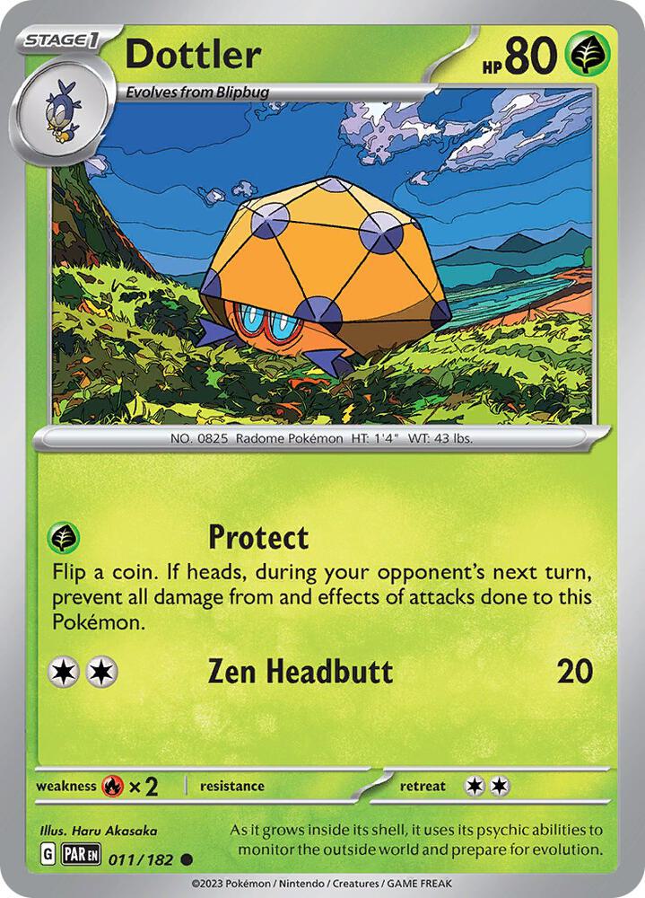 Dottler 011/182 card from SV04: Paradox Rift