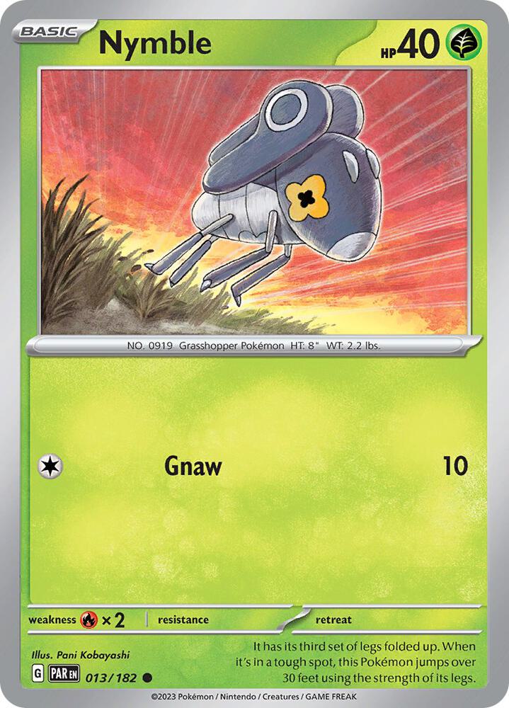 Nymble 013/182 card from SV04: Paradox Rift