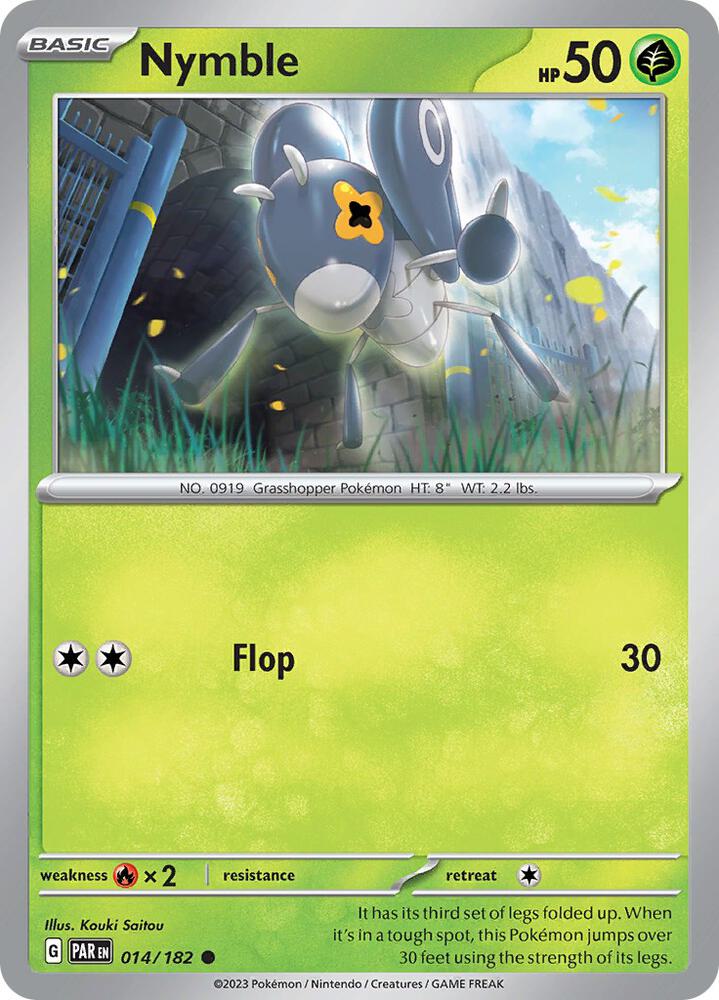 Nymble 014/182 card from SV04: Paradox Rift