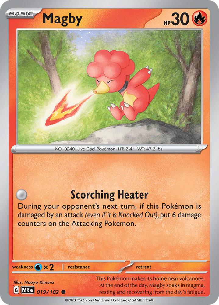 Magby 019/182 card from SV04: Paradox Rift