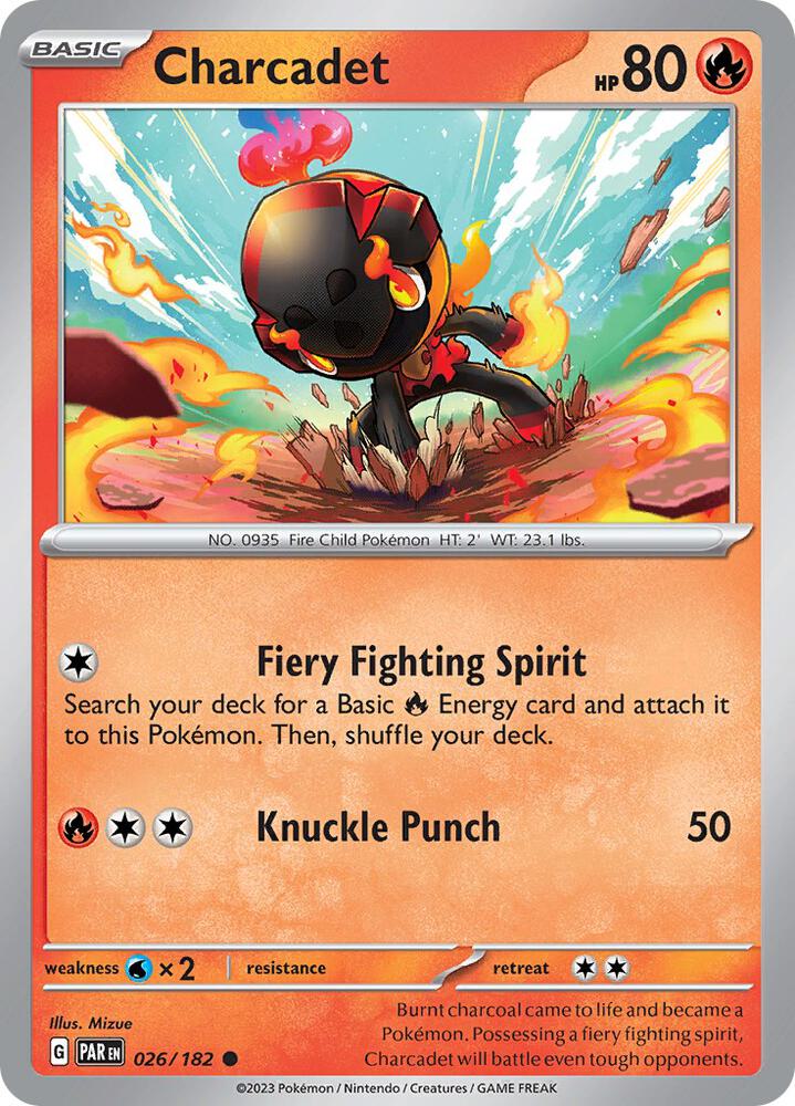 Charcadet 026/182 card from SV04: Paradox Rift