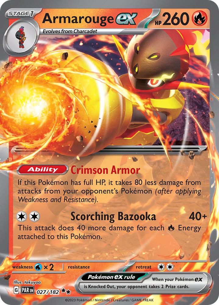Armarouge ex 027/182 card from SV04: Paradox Rift