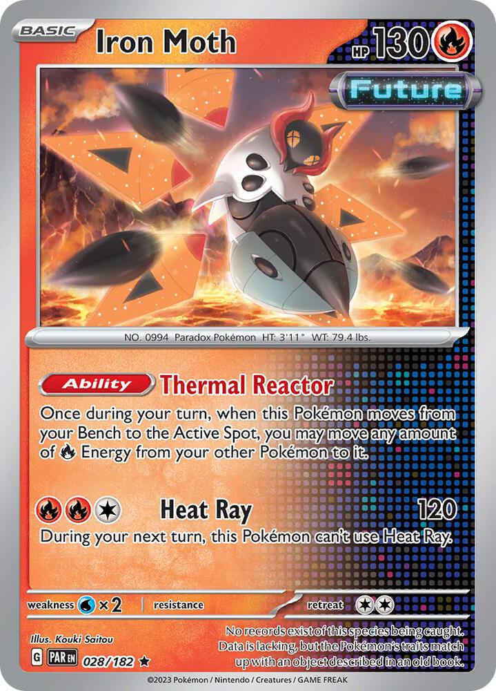 Iron Moth 028/182 card from SV04: Paradox Rift
