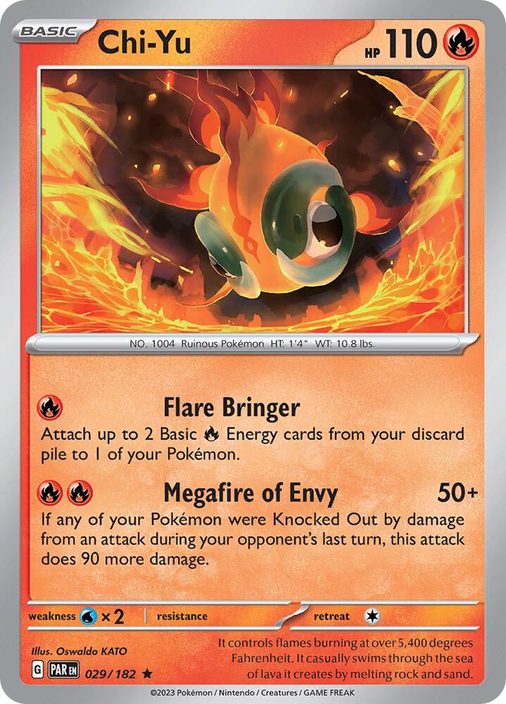 Chi-Yu 029/182 card from SV04: Paradox Rift