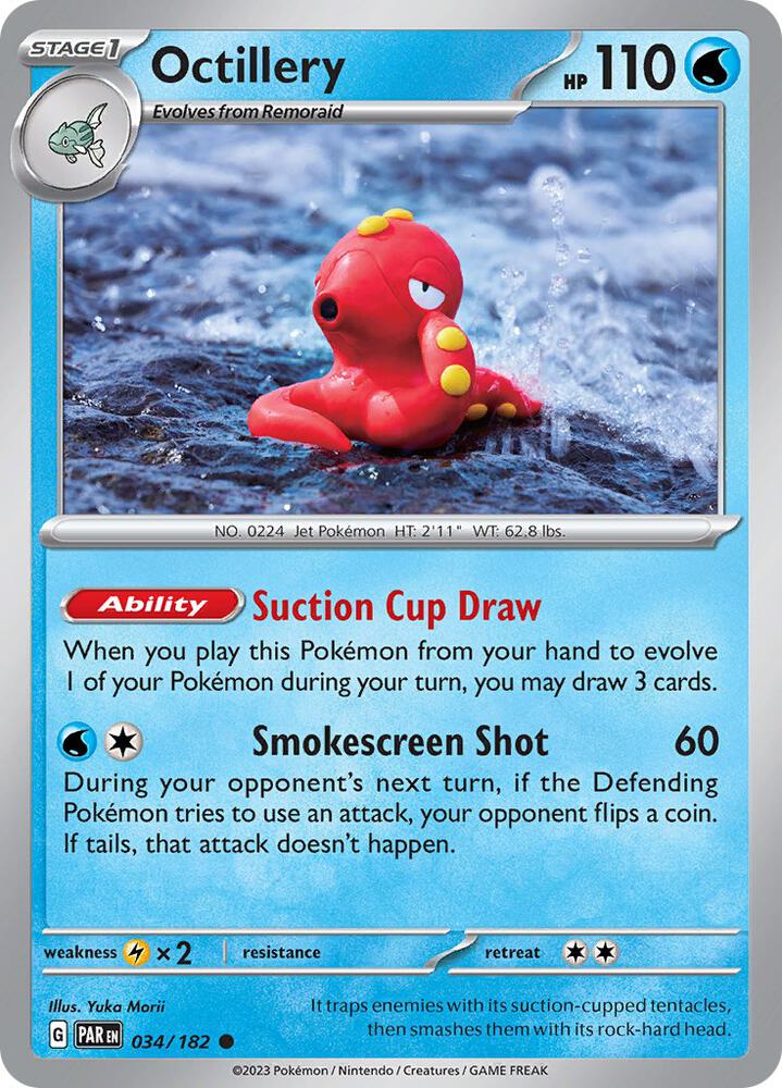 Octillery 034/182 card from SV04: Paradox Rift