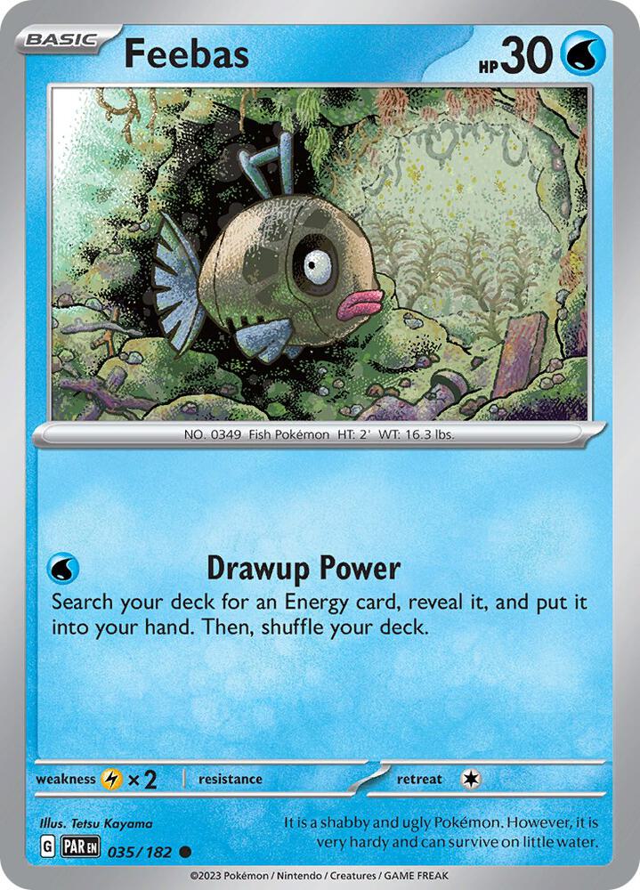 Feebas 035/182 card from SV04: Paradox Rift