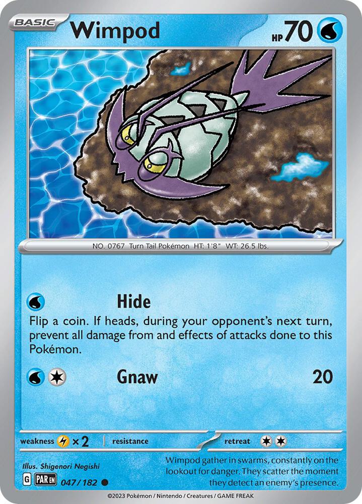 Wimpod 047/182 card from SV04: Paradox Rift