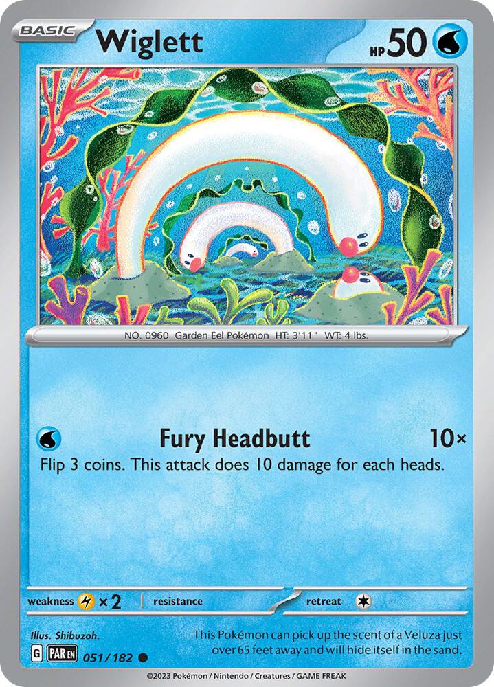 Wiglett 051/182 card from SV04: Paradox Rift