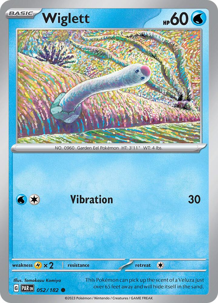 Wiglett 052/182 card from SV04: Paradox Rift