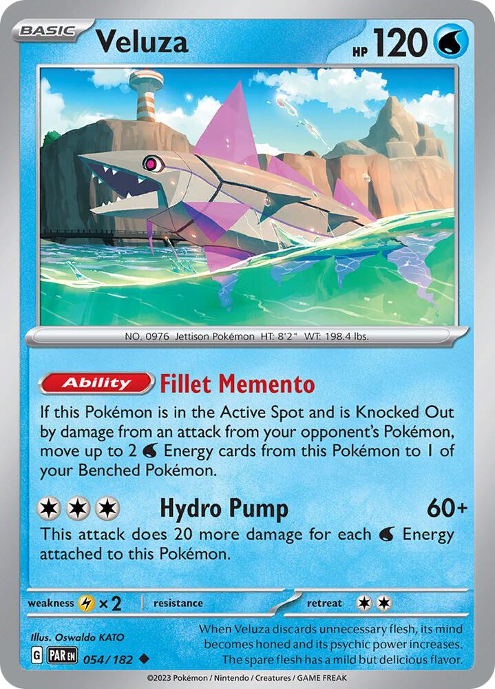 Veluza 054/182 card from SV04: Paradox Rift