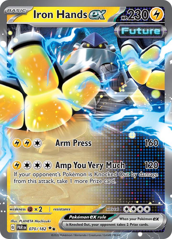 Iron Hands ex 070/182 card from SV04: Paradox Rift