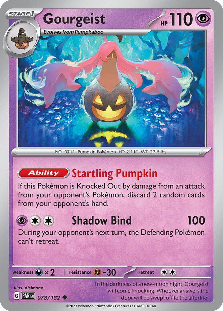 Gourgeist 078/182 card from SV04: Paradox Rift