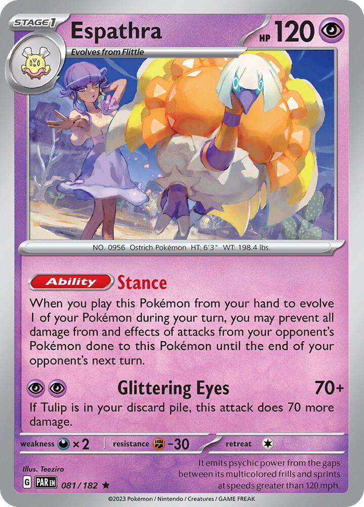 Espathra 081/182 card from SV04: Paradox Rift