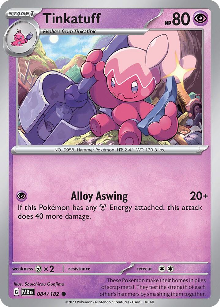 Tinkatuff 084/182 card from SV04: Paradox Rift